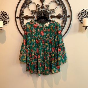 Flying Tomato Green Floral Top